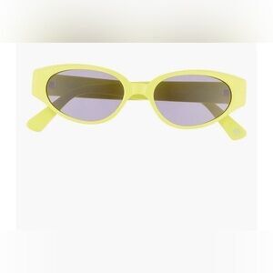 Kimeze  YELLOW SMOKE, 54mm Oval Sunglasses. One Size. NEW